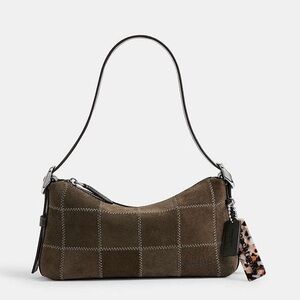 Coach Coachtopia Alter/Ego Small Slouchy Shoulder Bag Olive Upcrafted Suede NWT